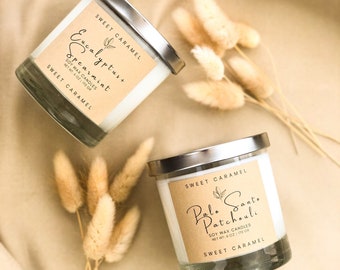 Homemade Soy Candles, Candle Gift, Birthday, Fall Candles, Non Toxic Candles, Scented, Vegan, Handmade, Clients Gift