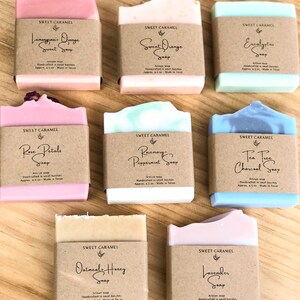 Soap Gift Box Option, Handmade Soap bar, Personalized Gift, Mothers Day Gift, Housewarming Gift, Bridal shower, Thank you & Birthday Gift image 5