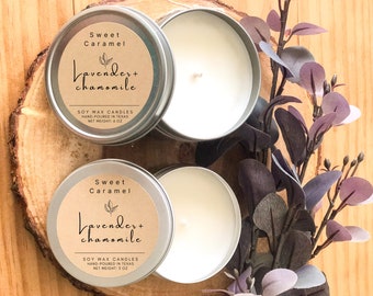 Homemade Soy Candles, Candle tins, 8 oz Candles, Birthday Gift, Party Favors, Summer scents, Scented, Handmade