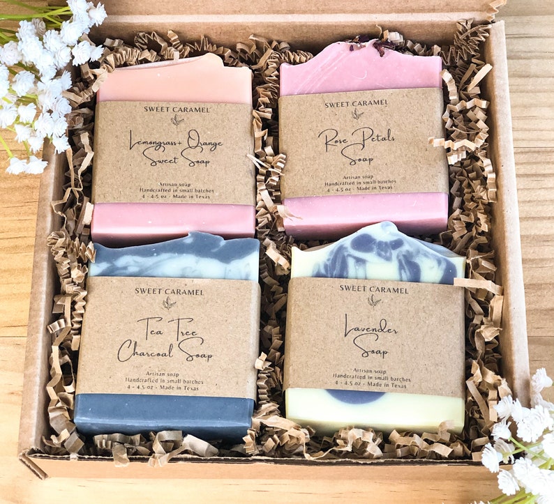 Soap Gift Box Option, Handmade Soap bar, Personalized Gift, Mothers Day Gift, Housewarming Gift, Bridal shower, Thank you & Birthday Gift image 3