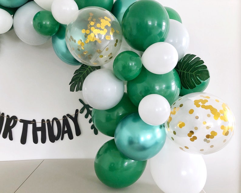 Shades of Green Balloon Garland Kit St. Patrick's Day Etsy