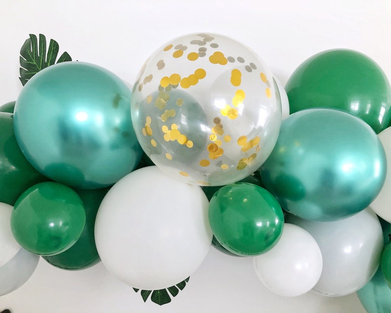 Shades of Green Balloon Garland Kit St. Patrick's Day Etsy