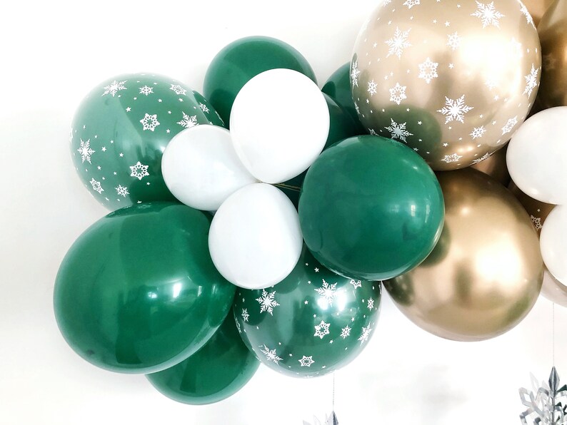 DIY Christmas Balloon Garland Kit Double Stuffed Etsy