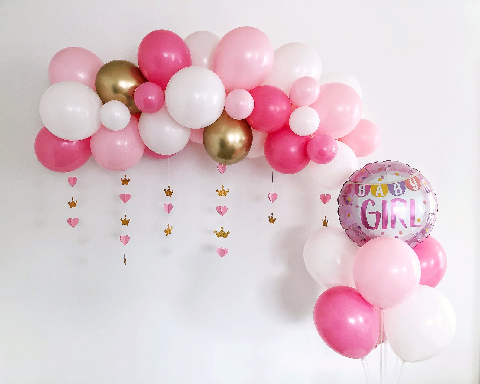 Shades of Pink Balloon Garland Kit DIY Baby Shower Balloon Etsy