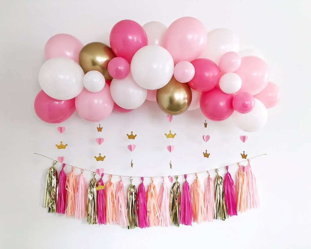 Shades of Pink Balloon Garland Kit, DIY Baby Shower Balloon Arch