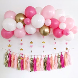 Shades of Pink Balloon Garland Kit, DIY Baby Shower Balloon Arch, Bridal Party/ Birthday/ Wedding/ Valentine&#39;s Day Balloon Decoration