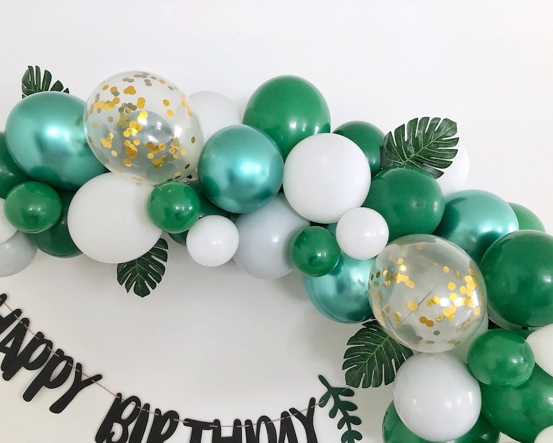 Shades of Green Balloon Garland Kit St. Patrick's Day Etsy