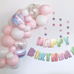 Macaron Baby Pink Balloon Garland Kit, DIY Pink and White Balloon Arch, Girl&#39;s Birthday Balloons, Baby Shower Decoration, Bridal Party