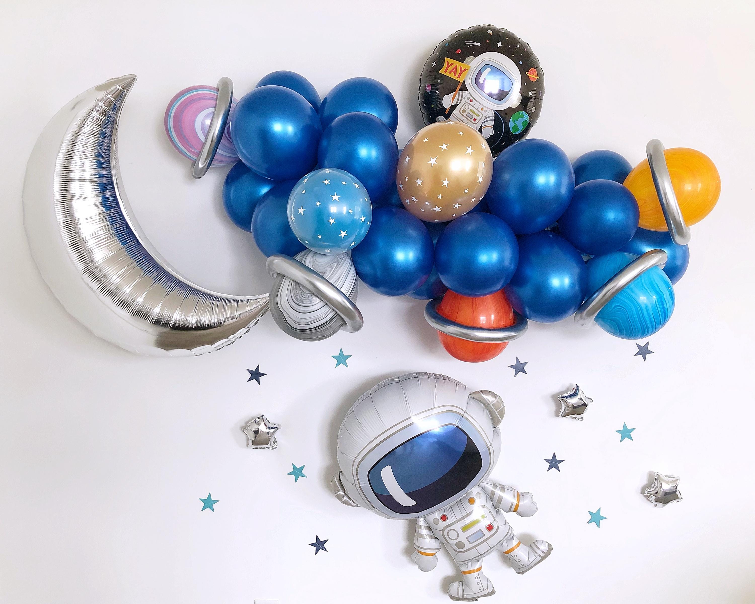 WELTRAUM PARTY SET Ballons Girlande Astronaut Rakete Raumschiff 365842711579