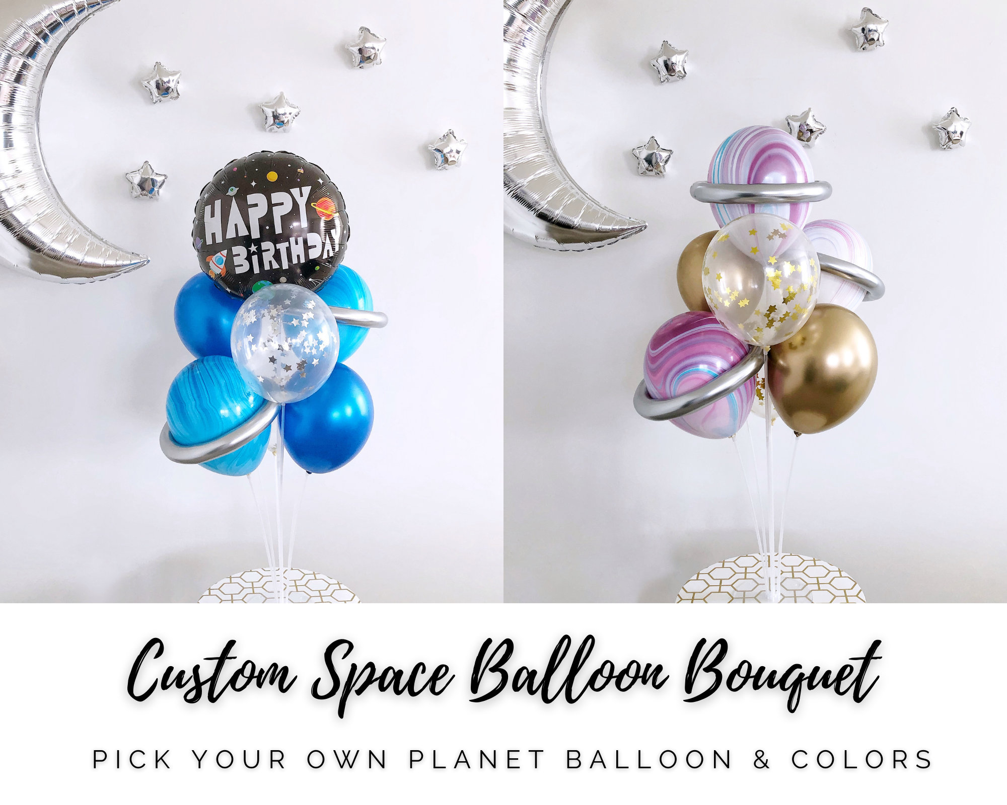 Up Themed Balloon Sticks, Balloon Centerpieces 