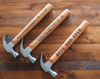 Engraved Hammer | Personalized Hammer|Wooden Hammer| Gift for Dad | Gift for Husband | Gift for Him | Father’s Day | Handyman