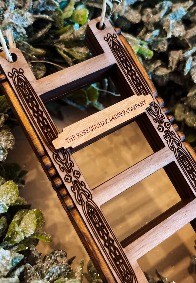 The Rose Suchak Ladder Company Christmas Ornament the Santa Etsy