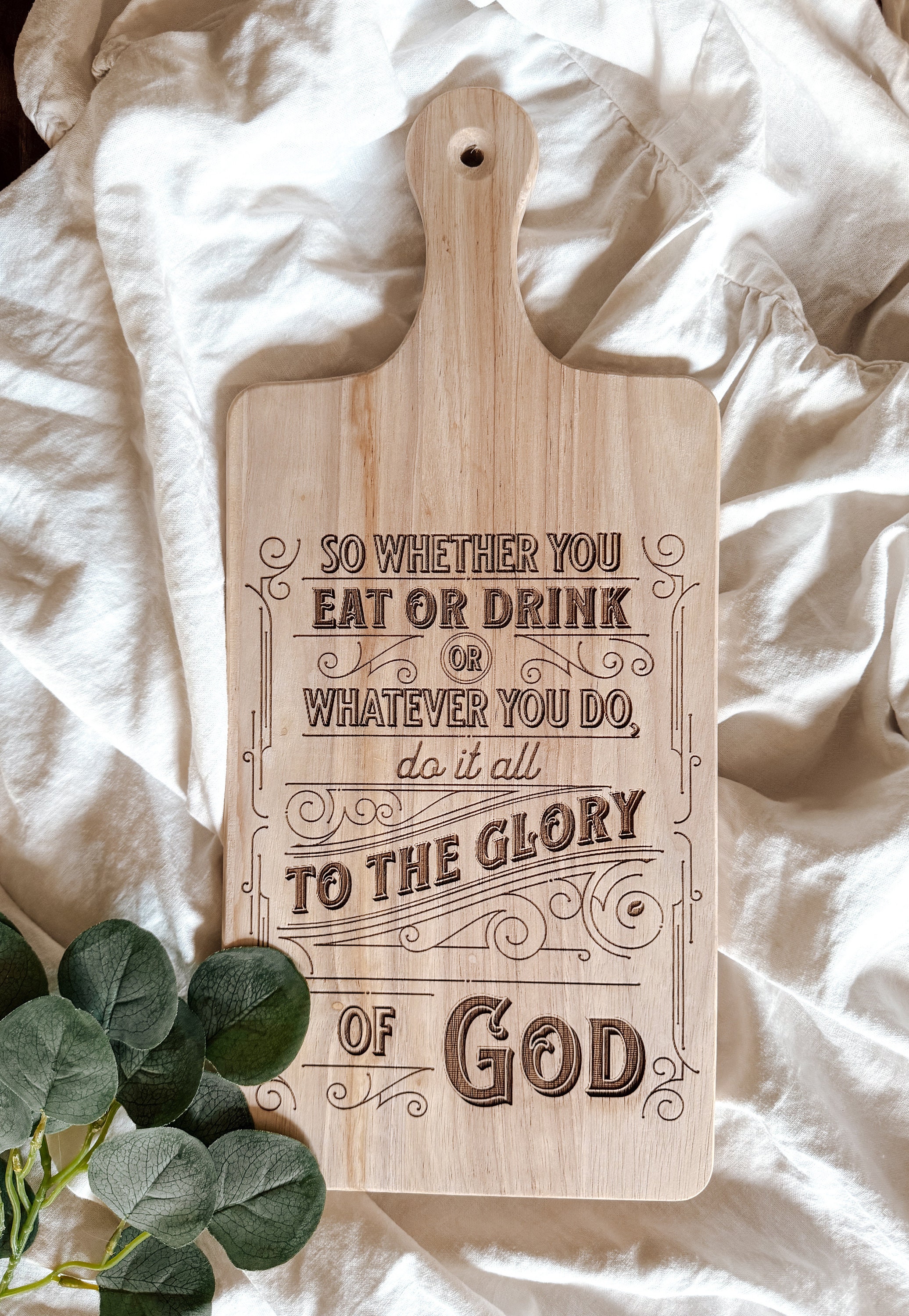 Eat or Drink For The Glory of God {Cutting Board} Eat or Drink For The Glory of God {Cutting Board}