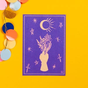 Bloco de flores mágicas (A6) | cartão com envelope