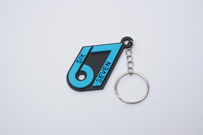 67 Keychain – 3D Printed Keyring for Keys & Backpacks - Etsy
