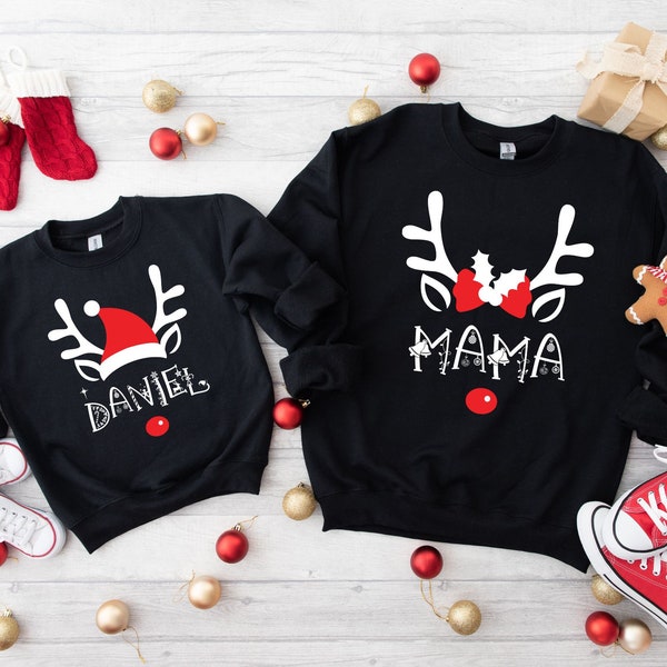 passendes weihnachten für Familie, personalisierbare Weihnachten familie Outfit, Geschenk für ganze Familie