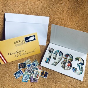 Biglietto d'auguri Anno Set Francobolli 1983