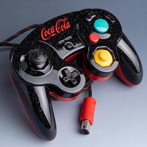 Custom Painted Official GameCube Controller /// Cola