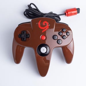 N64-controller met custom beschildering | Deku-schild | Legend of Zelda Ocarina of Time