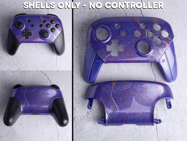 Aangepaste Switch Pro-controllerbehuizingen - geverfde ProCon-vervangende behuizing - verschillende ontwerpen The Weird One