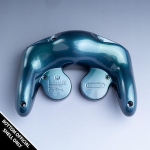 Custom GameCube Controller Bottom Shell: Deep Lake Ultra Gloss (OEM)
