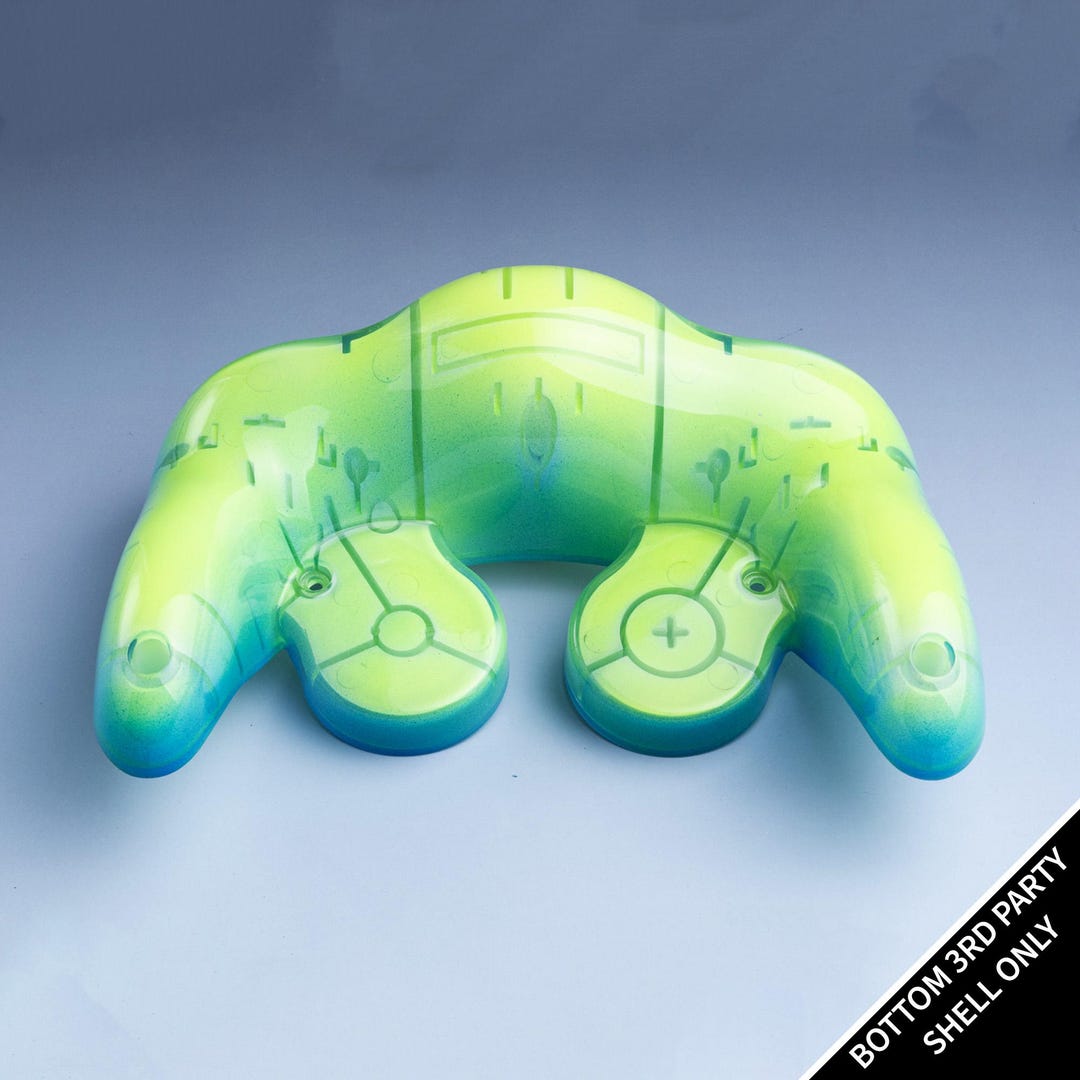 Custom Gamecube Controller Bottom Shell: Deep Lake Ultra Gloss (third ...