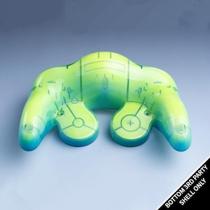 Custom GameCube Controller Bottom Shell: Deep Lake Ultra Gloss (third party)