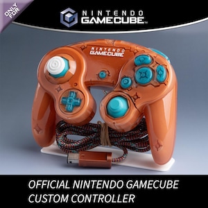 Custom Painted Official GameCube Controller /// Terracotta