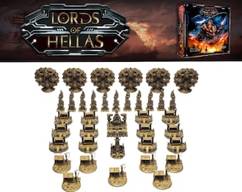 Lords of Hellas - full terrain set 3d printed tokens