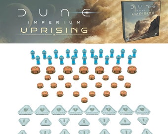 Dune Imperium Uprising : Set of alternative 3d resources spice token, water tokens, coins