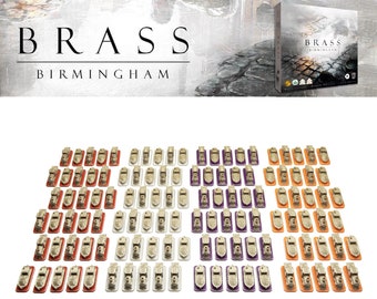 Brass Birmingham: alternative token 120pcs set - trains and boats