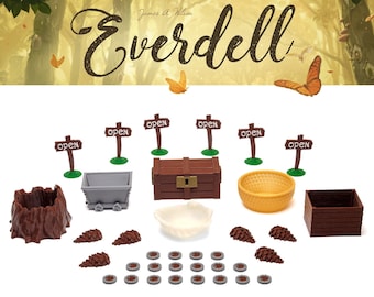 Everdell - full set of 3d holders for resources and accessories