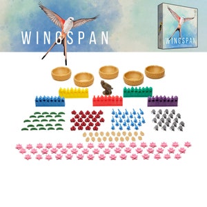 Wingspan - full set of 3d elements core game + expansion