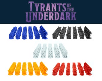 Tyrants of the Underdark - Player markers -  3d elements - 2nd edition