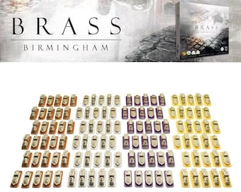 Brass Birmingham: alternative token 120pcs set - trains and boats