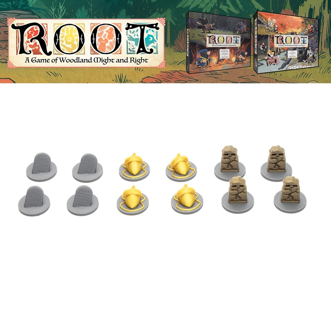 Root Tokens Game ROOT Board Game 3D Upgrade Kit - Relics Tokens (12pcs) - Etsy