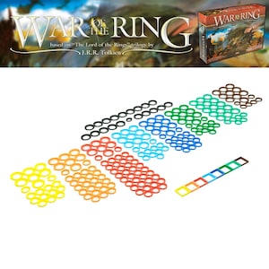 La Guerre de l'Anneau - Marqueurs de base miniatures pour les identifiants de l'armée LOTR 2e édition de la Guerre de l'Anneau