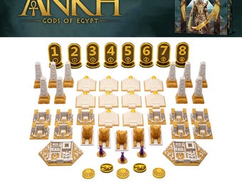 Ankh: Gods of Egypt Board Game Upgrade - 3D Printed Miniatures and Accessories PNQ3D