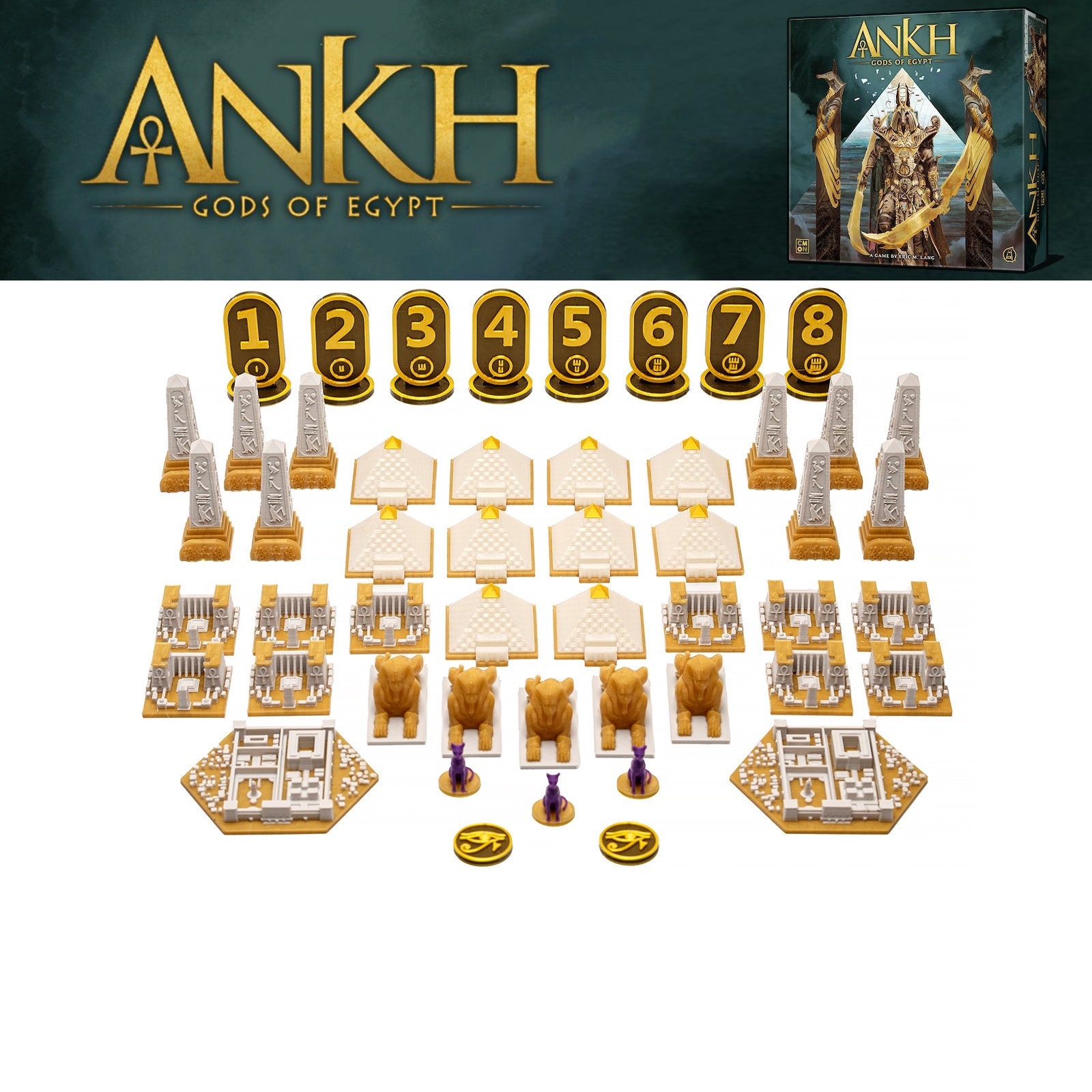 Ankh: aggiornamento del gioco da tavolo Gods of Egypt Miniature e