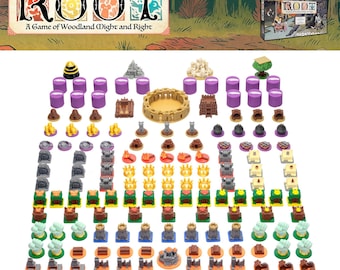 Root Board Game Upgrade Kit: 3D Deluxe Tokens, All Expansions