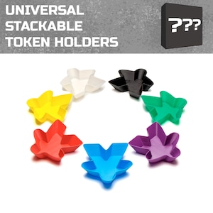 Stapelbarer Tokenbehälter: Meeple-Halterung für deine Ressourcen - den Behälter für deine Brettspiel-Lösung