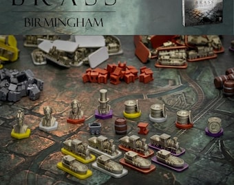 Brass Birmingham: 3D Printed Game Tokens - Full Set (193pcs)