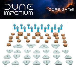 Dune Imperium: Uppsättning alternativa 3D-resurser kryddpoäng, vattenpoäng, mynt