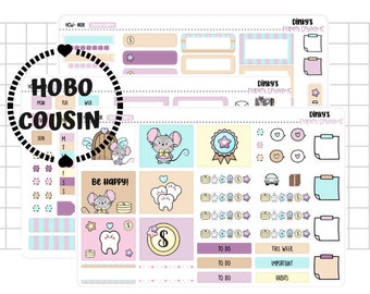 Tooth Fairy Sticker Kit |Hobonichi Cousin Weekly Kit | Hobonichi Cousin Stickers | Hobonichi Weekly Kit | Cute Hobonichi Sticker Kit