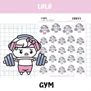 Gym Workout Lifting Weights Planner Stickers