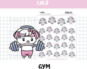 Gym Workout Lifting Weights Planner Stickers