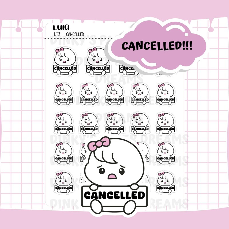 Cancelada Sticker Canceled Sign - Etsy