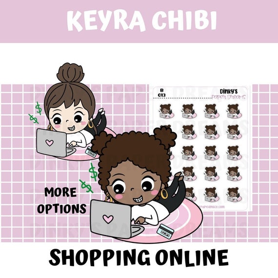 DDG 013 | Shopping Online Sticker | Shopping Online Planner Stickers