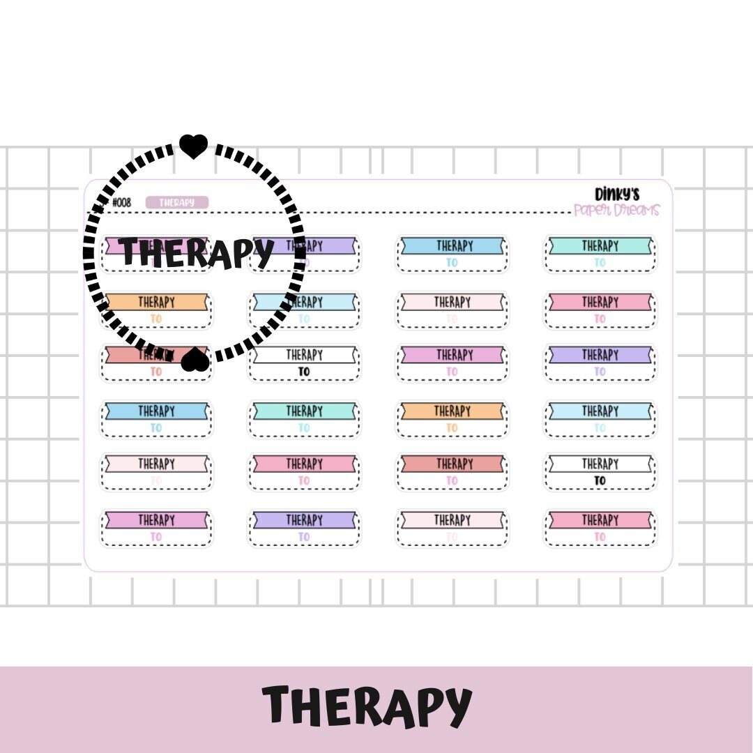 Therapy Sticker | Therapy Planner Stickers | Therapy Time Sticker ...