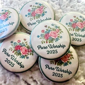 JWピンズ - 「純粋な崇拝 2025」ボタンピン - JW大会ギフト - 特別集会 2025 - JWギフト - asamblea especial 2025
